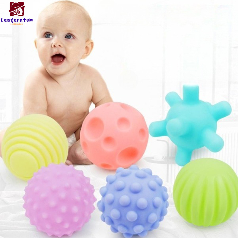 6pcs Baby Sensory Toys Set Textured Hands Touch Ball Baby Learning Fitness