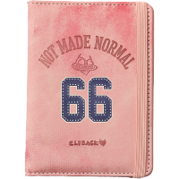 ELFSACK Vintage Number 66 Passport Cover PU Leather Letter Print Travel Wallet Airport Daily Travel Accessory for Women