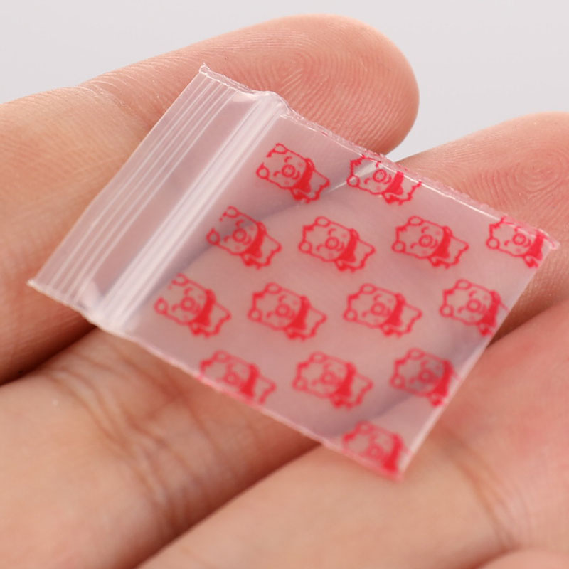 👉Hot Sale JoyfulJoys 100 chiếc túi nhỏ có khóa kéo túi nhựa nhỏ có khóa kéo túi đựng thuốc