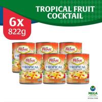 Mega Prime Tropical Fruit Cocktail In Extra Light Syrup 822G By 6S