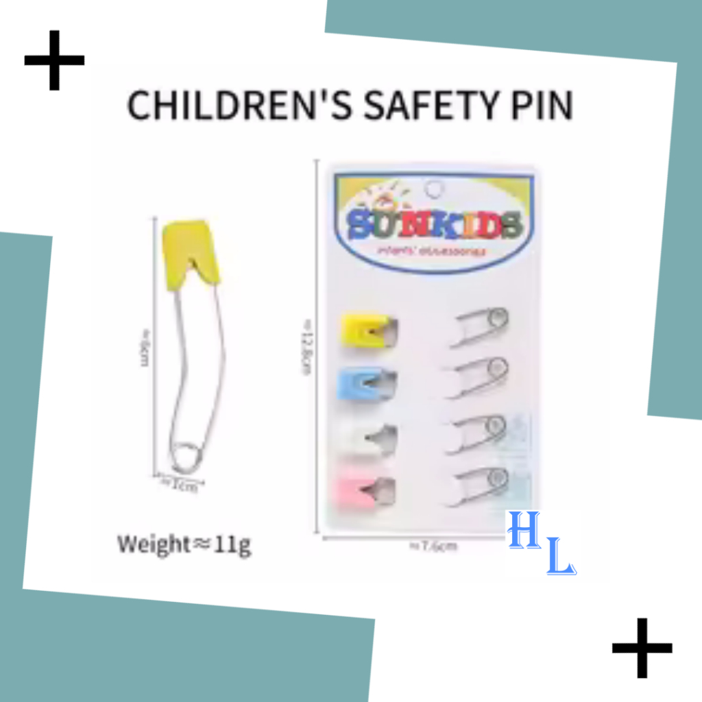 Baby Safety Pin 4s / Pin Kain Lampin /SAFETY PIN for Baby Napkin/婴儿尿布大扣针