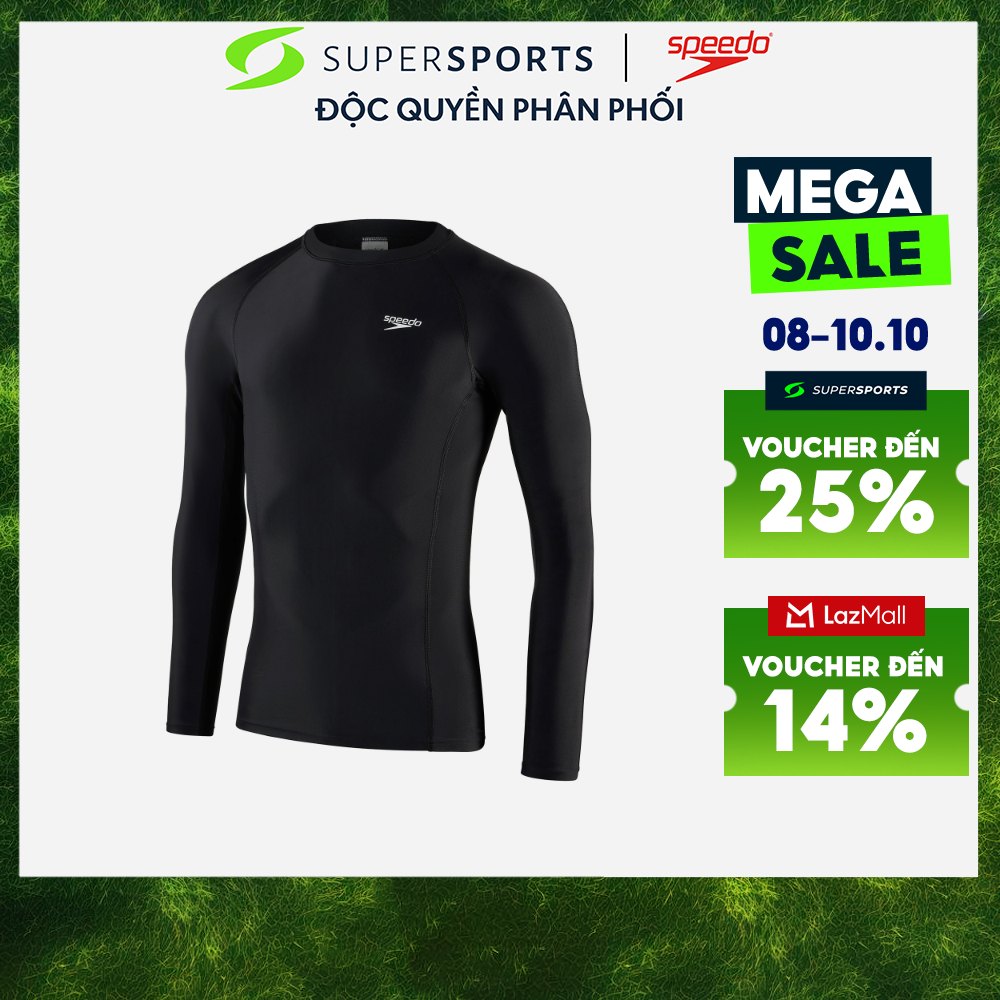 SPEEDO Áo bơi chống nắng nam Ls Sp Top Am 8-132093503