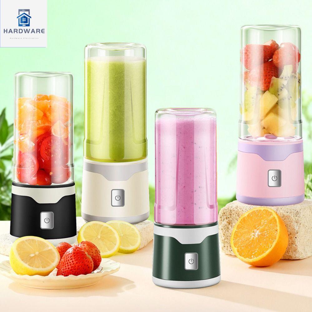 LTMGZ Thiết bị cầm tay Cốc ép trái cây điện USB Cúp Đôi Có thể sạc lại Cốc xay sinh tố Di động 500 ML Cốc trộn Du lịch