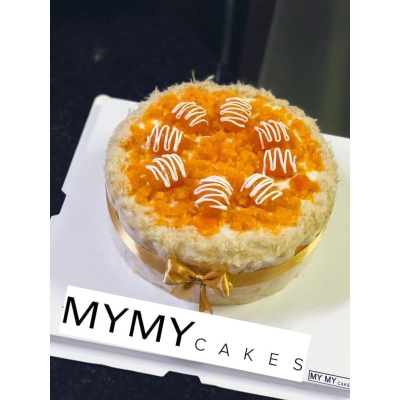 [Hoả tốc HCM] Bánh bông lan trứng muối/bánh kem/bánh sinh nhật trang trí đơn giản