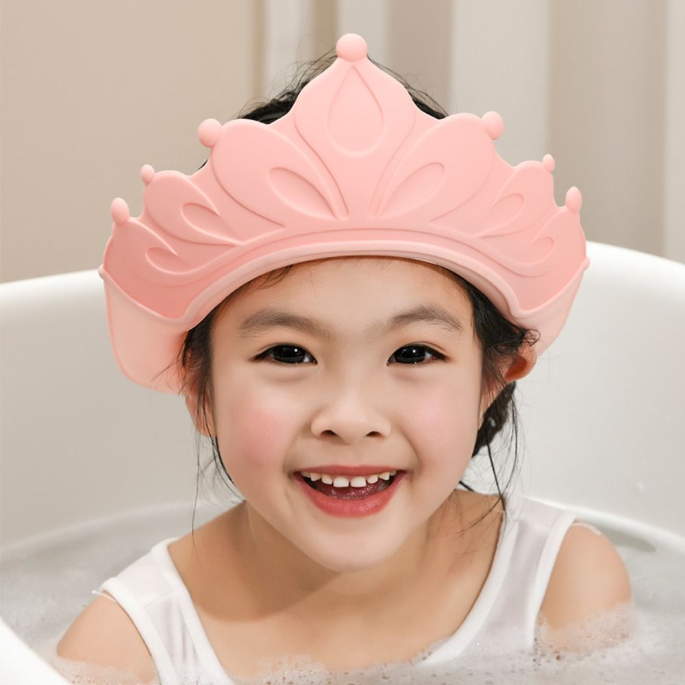 OKDEALS Silicone Hair Wash Hat Waterproof Ear Protection Shampoo Cap Adjustable Bath Head Cover Baby Bathing