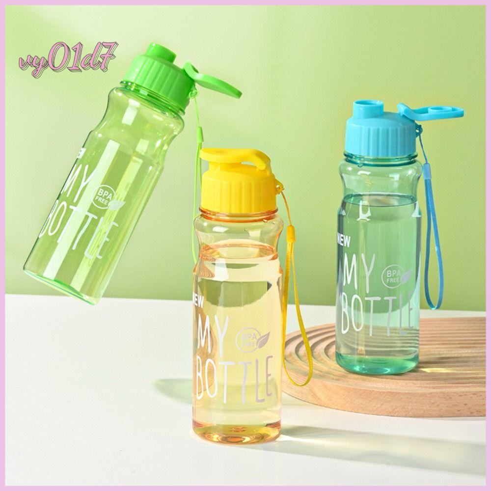 HKKFNQ 550ML Ngoài trời Thể thao Nhiều màu Nhựa Cốc nước Sức chứa lớn Chai nước