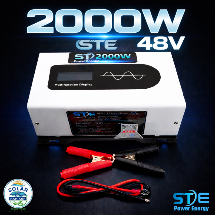 Bộ chuyển đổi điện Sin Chuẩn STE 2000W 48V- sang 220V SOYER TECH.