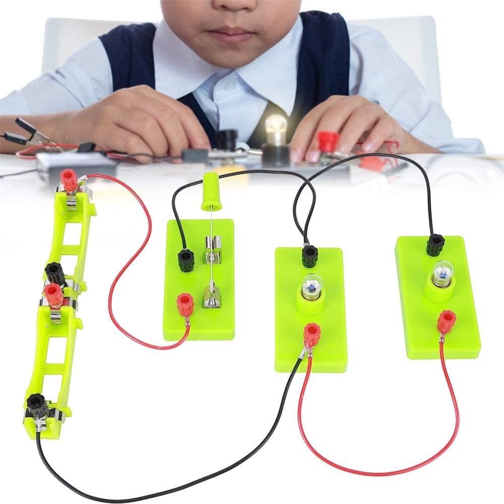 OUTWIT SURVEILLANCE76CE4 DIY Students Science Toys STEM Experiment Teaching Hands-on Ability Toy Electricity Learning Kit Electric Circuit Experiment Montessori Learning Experiment Set Basic Circuit
