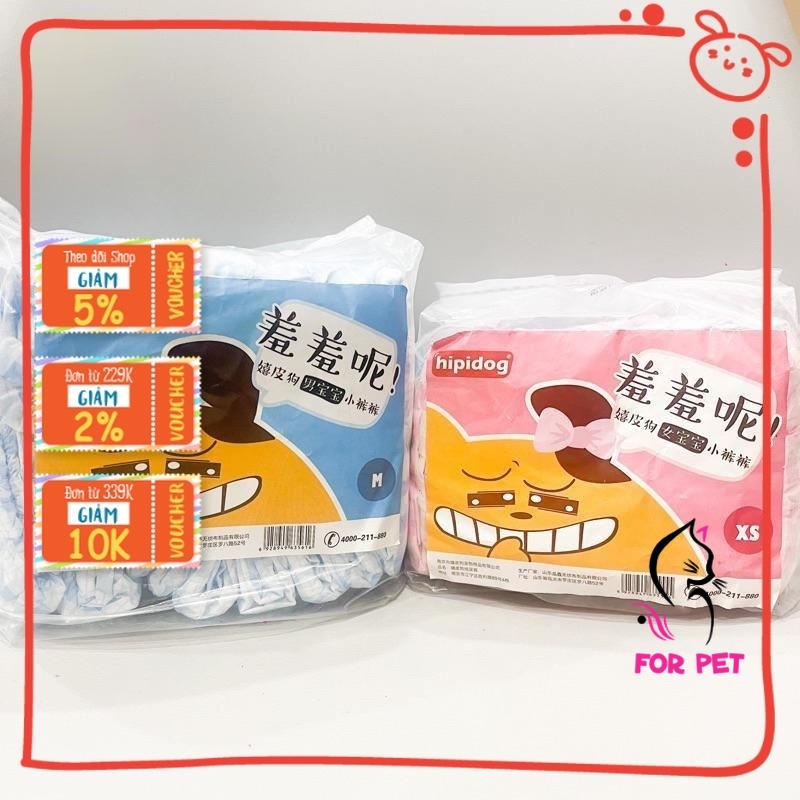 🌈 Bỉm (Tã Lót) Hipidog Cho Các Bé Cún (Cái & Đực) 🐶🐩