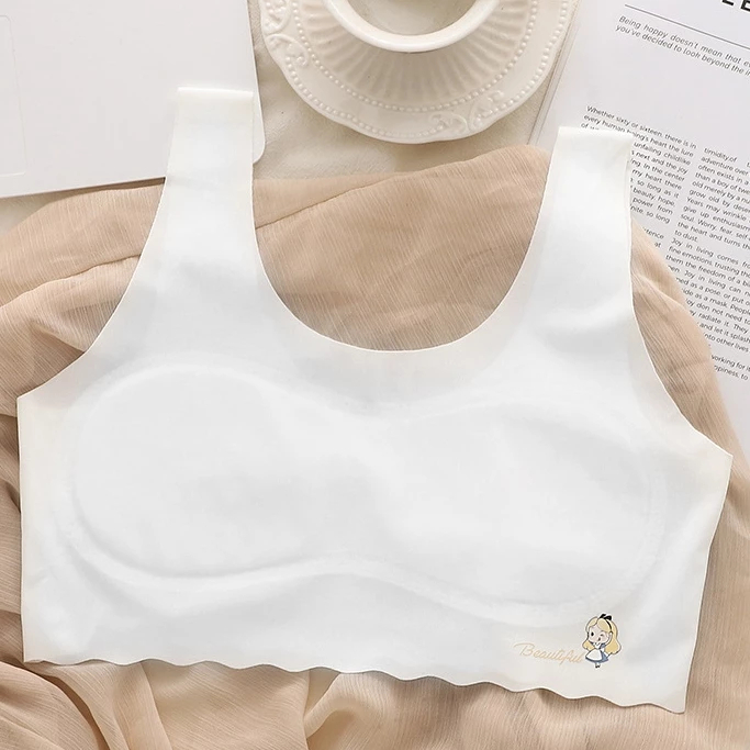 Set 5, 3 Áo lót lá su lạnh cho bé gái mềm mịn mát có loại có lót mỏng và 1 lớp tùy chọn size 30-50KG