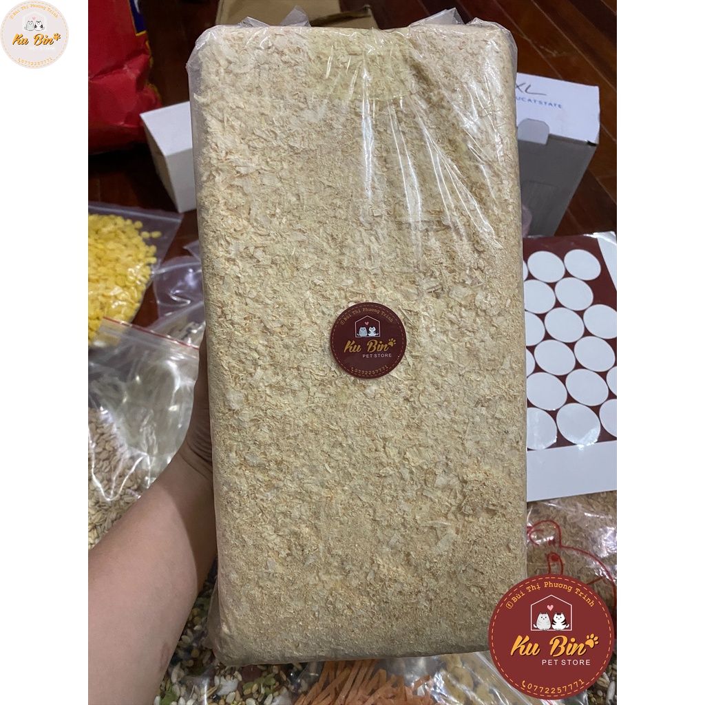 Mùn cưa nén 1kg lót chuồng cho Hamster, thỏ, bọ, sóc,...