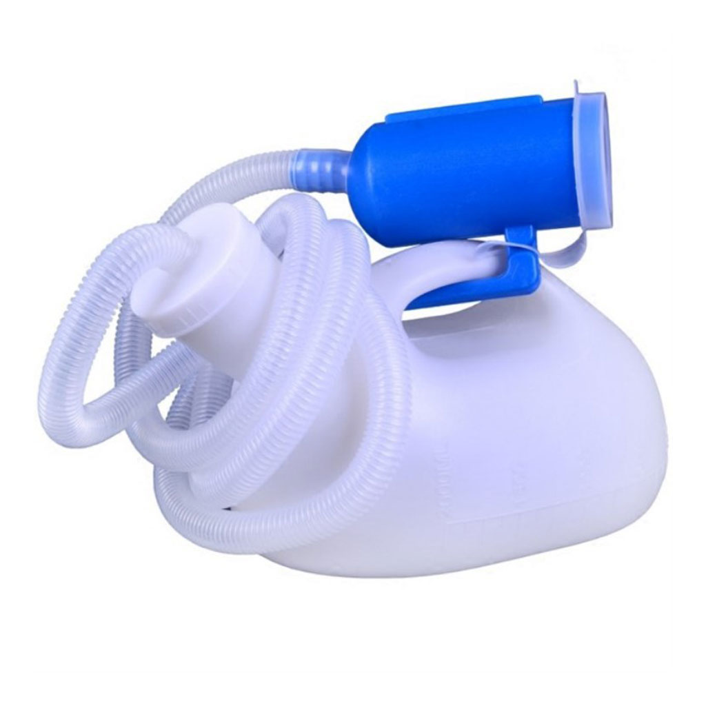 Nam bình nước tiểu ống với nắp nam xách tay tái sử dụng PEE Jug dày của nam giới Bô 2000M L cho bệnh viện Xe cắm trại