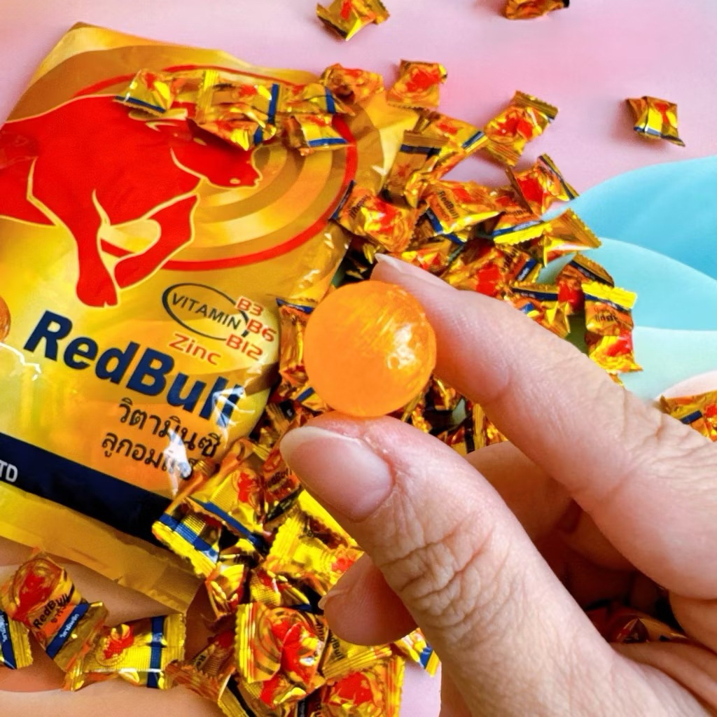 Kẹo Ngậm Red Bull Bò Húc Thái Lan Túi 320gr