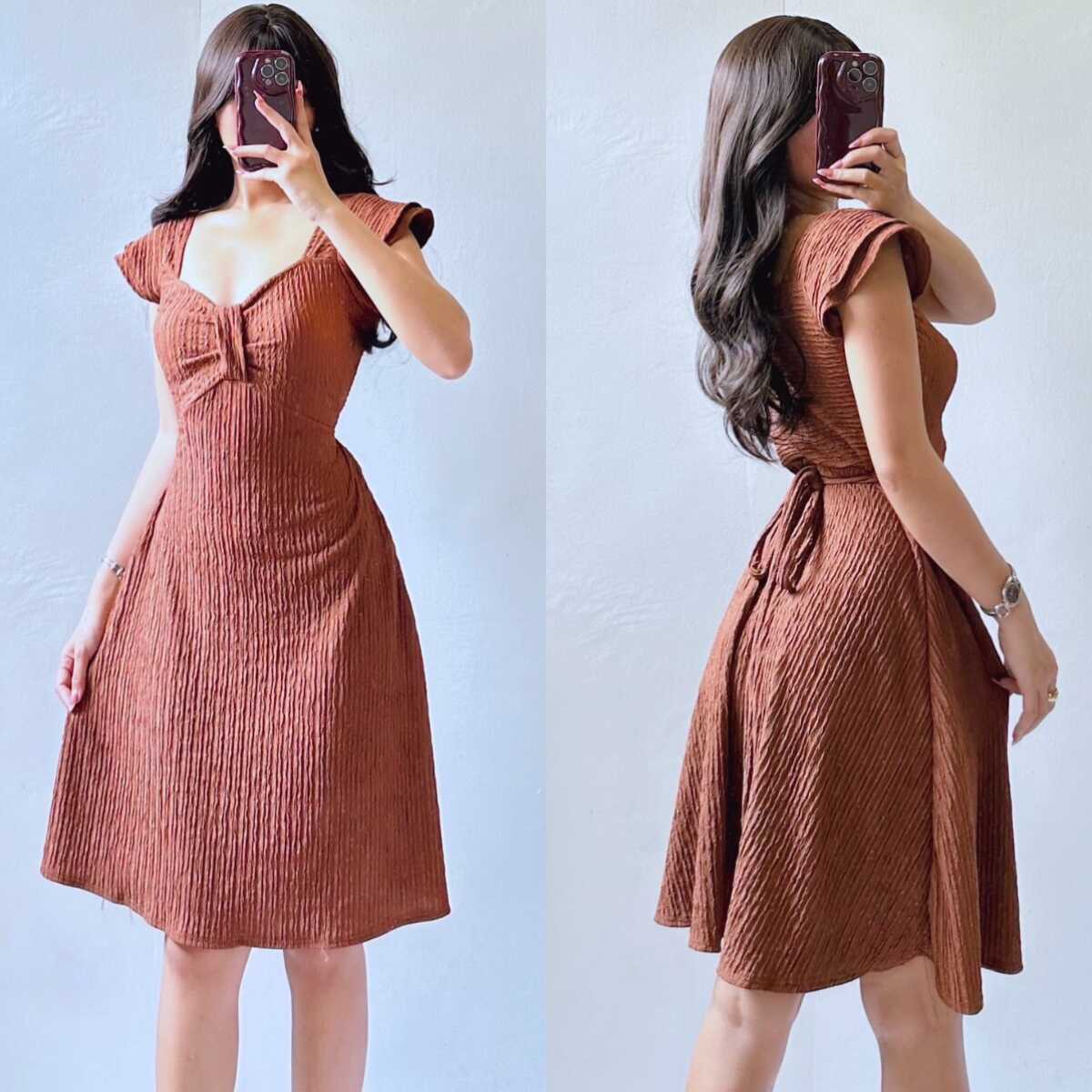 knee length dresses for ladies Chiffon sleeves for a wedding guest dress