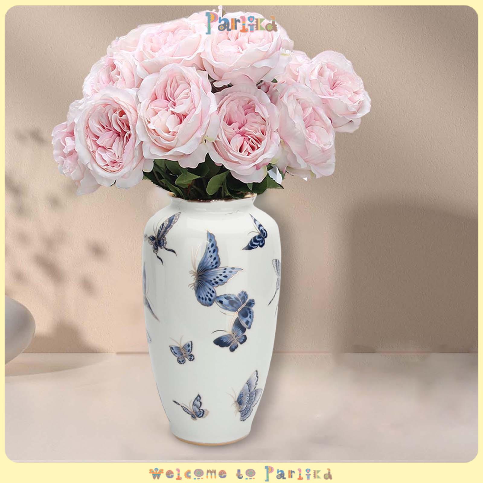 LOVIVER Chinese Ceramic Vase Butterfly Vase Smooth Large Decoration Decorative Vase for Table Porcelain Flower Vase ราคา 2,654 บาท*ส่งฟรี