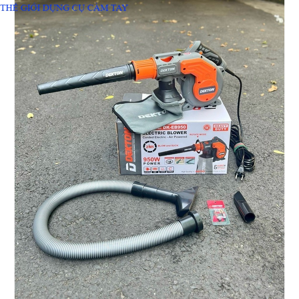 Máy thổi bụi hút bụi cầm tay DEKTON EB950 công suất 950W, nhiều tốc độ, 2 chức năng THẾ GIỚI DỤNG CỤ CẦM TAY GIÁ SĨ