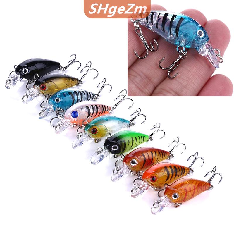 [COD] SHgeZm 1 cái mồi câu cá 4G 4.5cm mồi câu cứng cho Mồi Câu Cá Pike Bass Mồi Câu Cá wobblers giải quyết mắt 3D