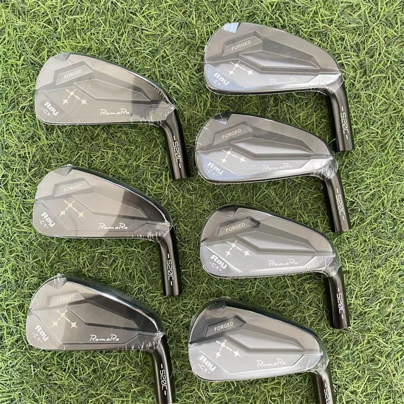 Black ROMARO New Golf Clubs RAY CX Irons Irons Set Half Blade Back Soft Iron Forged Long Distance Men's Complete Iron Set · v19