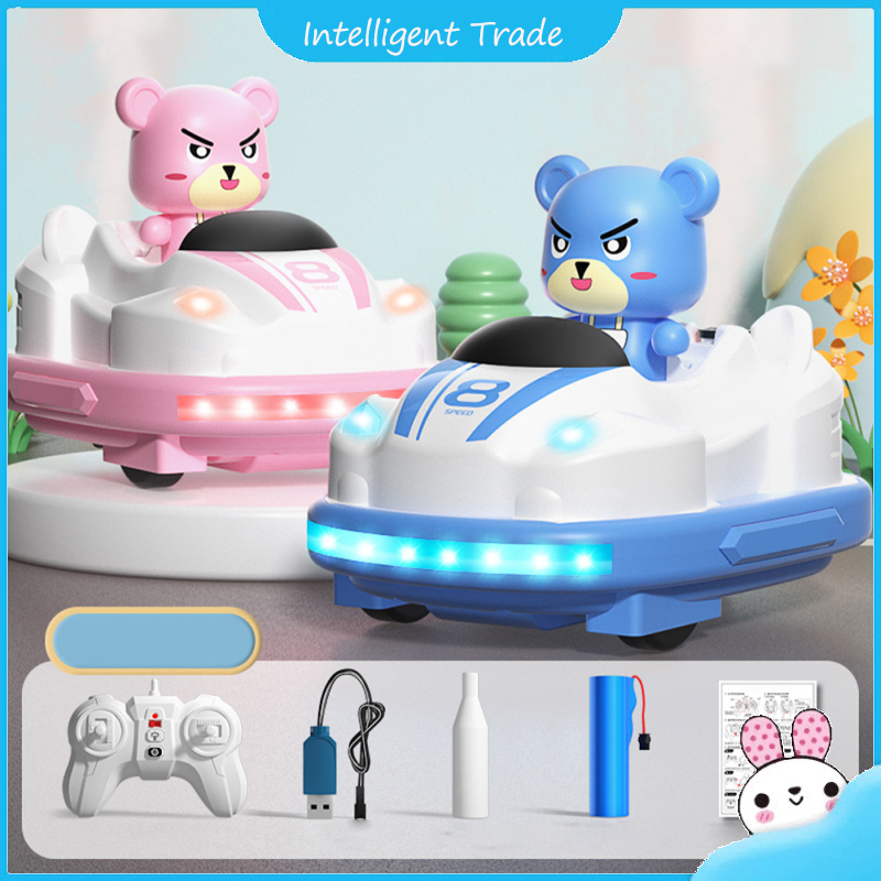 Q180 RC Bumper Cars 2.4G Remote Control Battle Bumper Cars With Lights Music RC Cars Toys Xmas Gifts For Boys Girls ราคา 812 บาท*ส่งฟรี