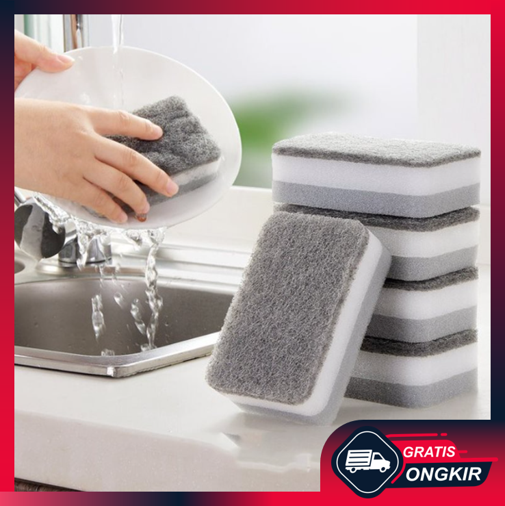 Gratis Ongkir - Busa Cuci Piring Dapur / Sponge Busa 2 Sisi Harga 1,980 rupiah*Gratis Ongkir