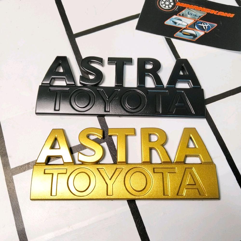 logo emblem tulisan ASTRA TOYOTA Car Harga 45,000 rupiah*Gratis Ongkir