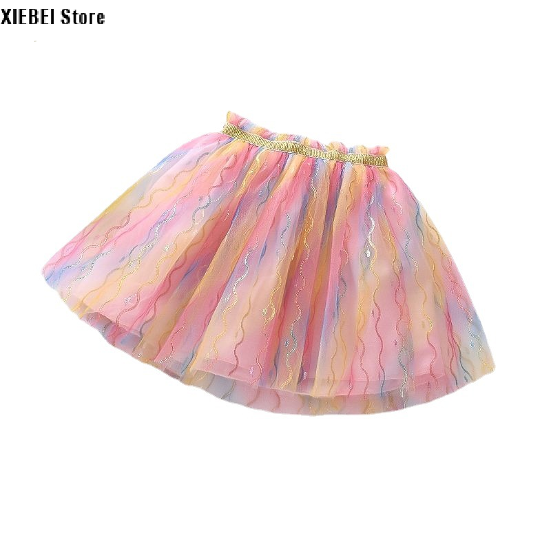 XIEBEI Store "Floral Mesh Dance Skirt for Girls - Malaysia Delivery" ราคา  441 บาท*ส่งฟรี