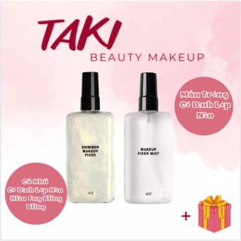 Xịt Khóa Nền 3CE Shimmer Makeup Fixer Có Nhũ + Makeup Fixer Mist Không Nhũ 95ml