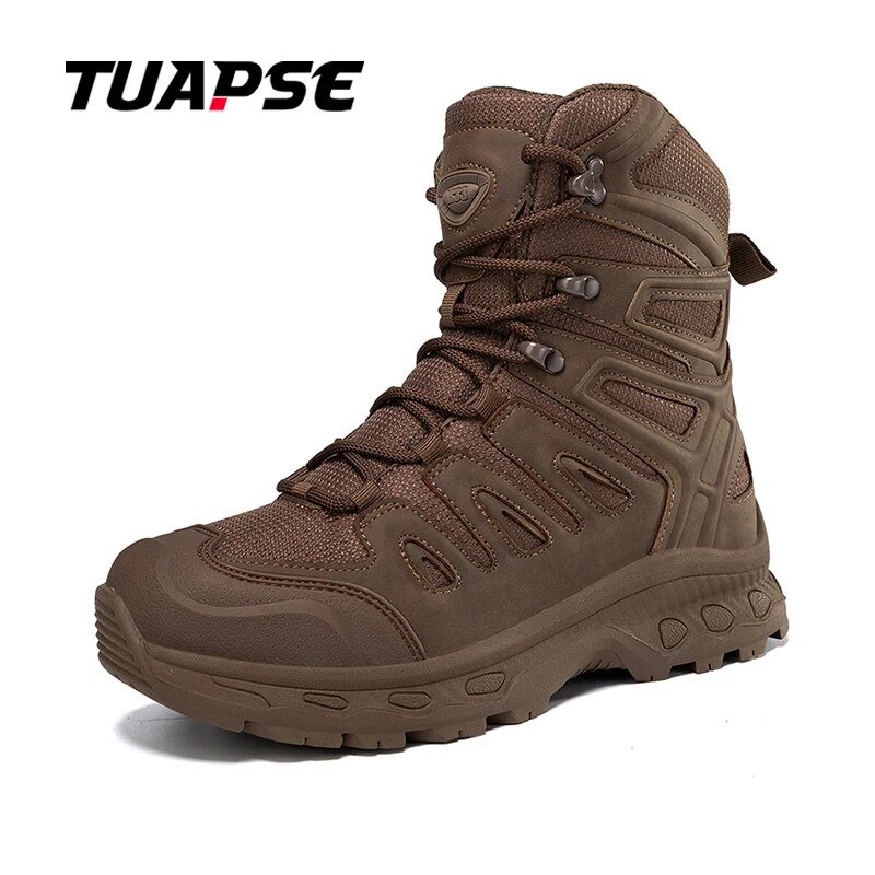 TUAPSE Men s Shoes Outdoor Boots Thick Soled Short Men s Military Boots