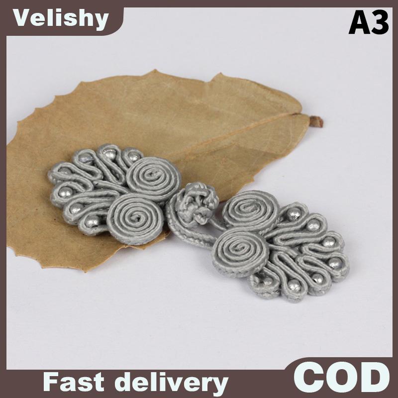 Velishy 10 cái Nút Nylon nút thắt nút Trung Quốc thủ công Trung Quốc sườn xám tang phù hợp với nút thắt nút
