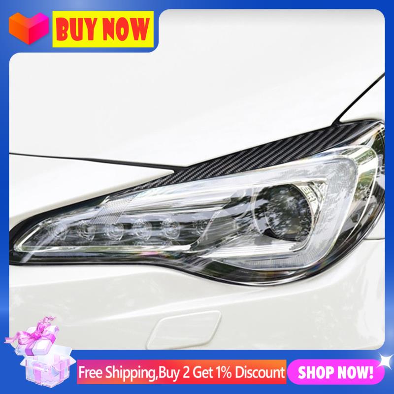 KGGSY-Front Headlight Garnish Strip Eyebrow Cover Trim Sticker for GT 86 BRZ 2016-2020