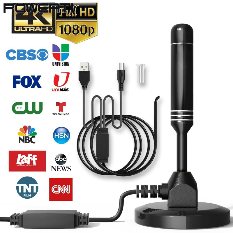 【Hot Sale🥇】Hdtv เสาอากาศทีวีระบบดิจิทัลพร้อมแอมพลิฟายเออร์เสาอากาศขยายสัญญาณระยะทาง3600ไมล์พร้อม Alas Magnetik,คืนได้ภายใน15วัน ราคา 258 บาท*ส่งฟรี