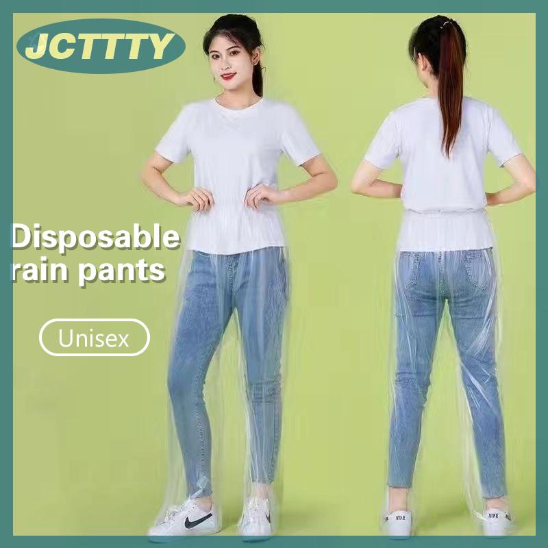 JCTTTY Quần mưa dùng một lần dày gói chân trôi không thấm nước chia Bộ Du Lịch rõ ràng Áo Mưa rainsuit du lịch ngoài trời đi xe đạp