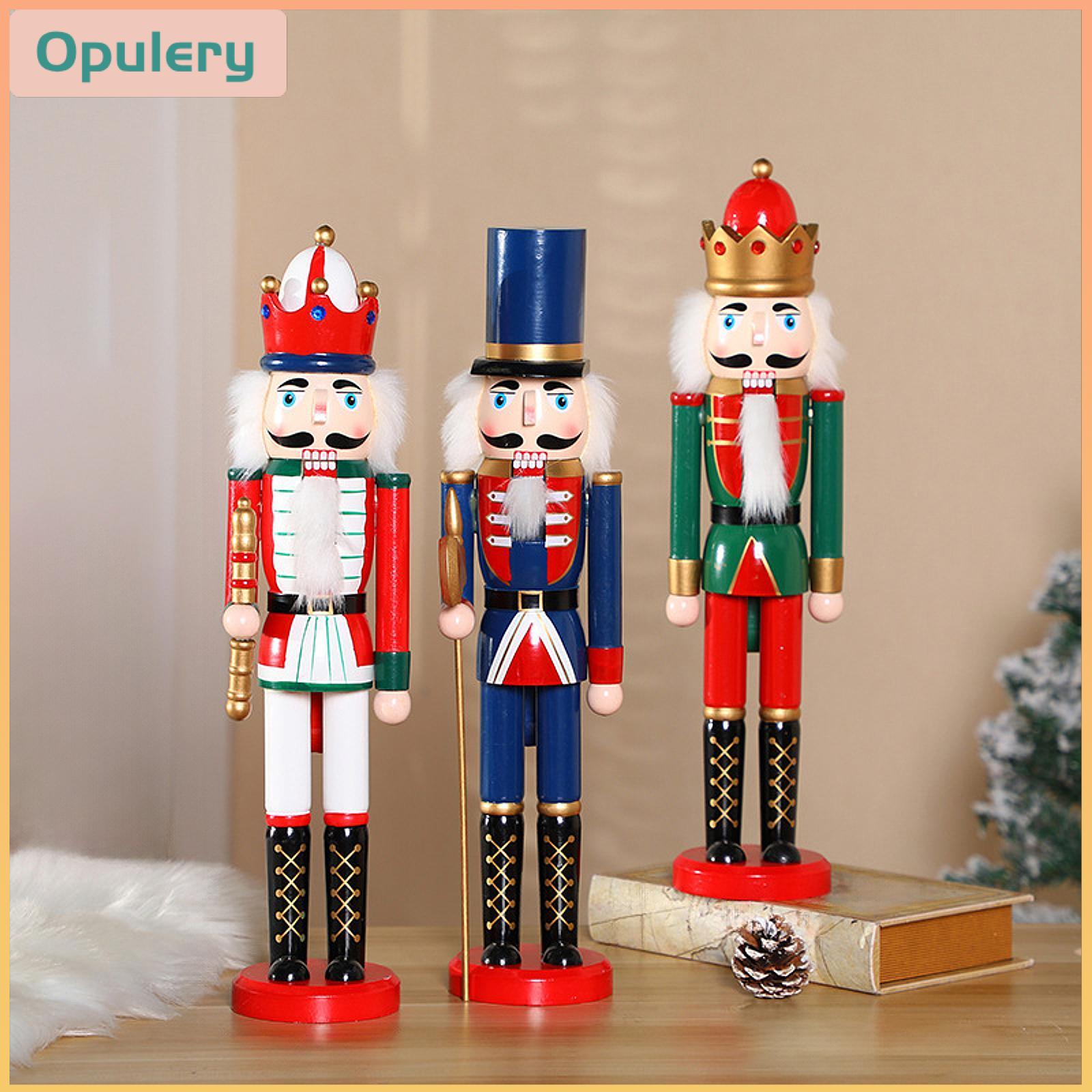 Baosity 3 Pieces Christmas Nutcracker Figurine Seasonal Decor Wood Nutcracker Puppet Figure for Tabletop Thanksgiving Holiday Shelf ราคา 2,392 บาท*ส่งฟรี