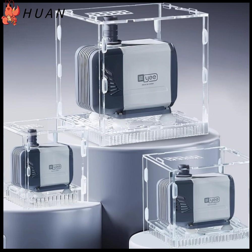 HUAN Trong suốt Bộ lọc bảo vệ bể cá Đa chức năng Chống hút cá Hộp cách ly bộ lọc bể cá Quà tặng Tấm chắn cát Nắp bơm nước bể chứa cho bể cá, rào cản cát chống hút