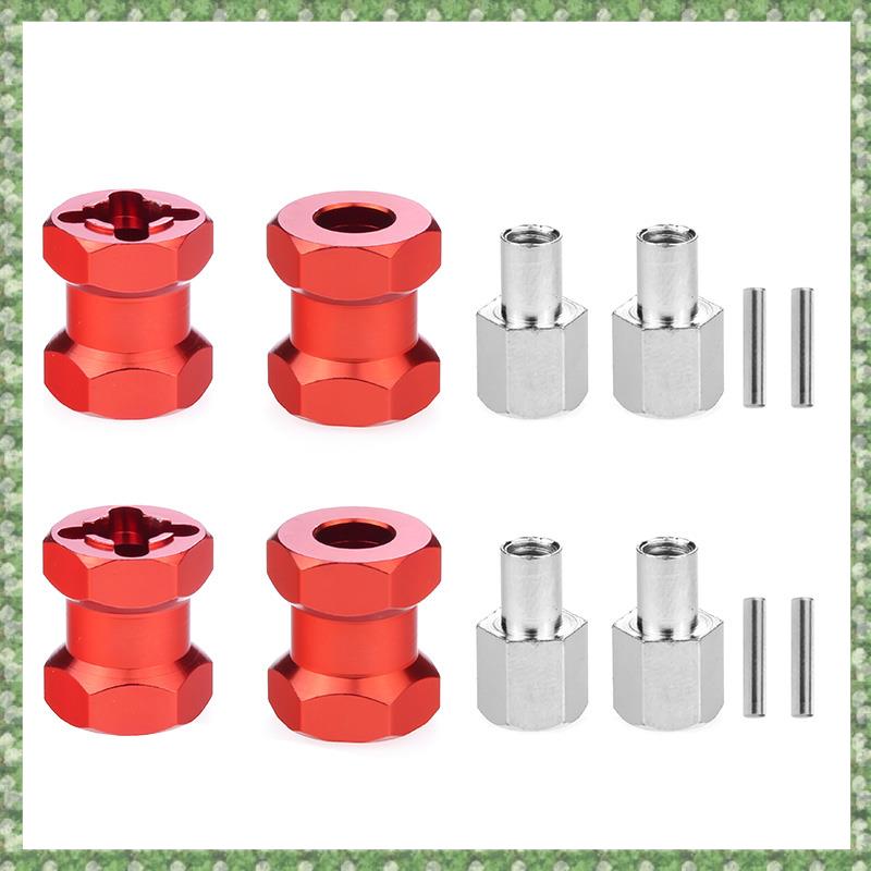 (FYSK) RC Car Metal 12mm Wheel Hex Hub 15mm Extension Coupler for AXIAL SCX10 D90 CC01 1/10 RC Crawler - 2