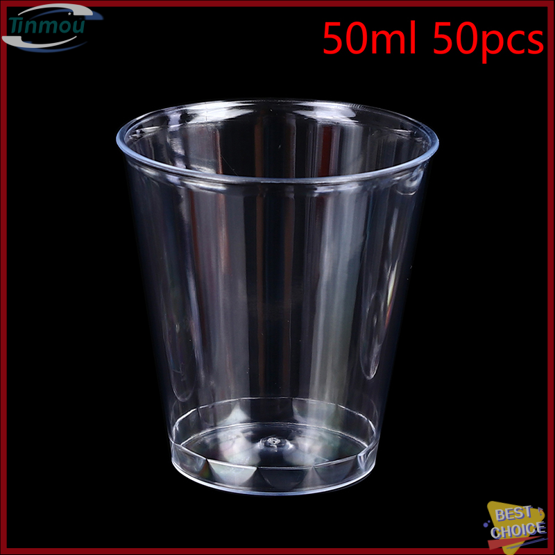 【Tinmou】🌟🌟【Bán nóng】🎈30 36 50 cái mini nhựa trong ly uống rượu mạnh thạch cốc plastique Tumblers