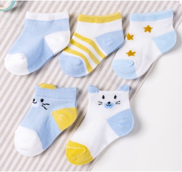 Combo 5 đôi tất điều hòa Kids Socks cho bé từ 0 đến 2 tuổi