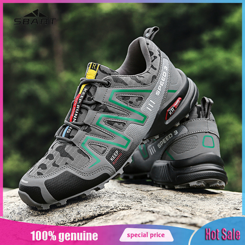 SBART Plus size outdoor athleisure light men's hiking shoes non-slip bicycle shoes non-locking shoes ราคา 612 บาท*ส่งฟรี