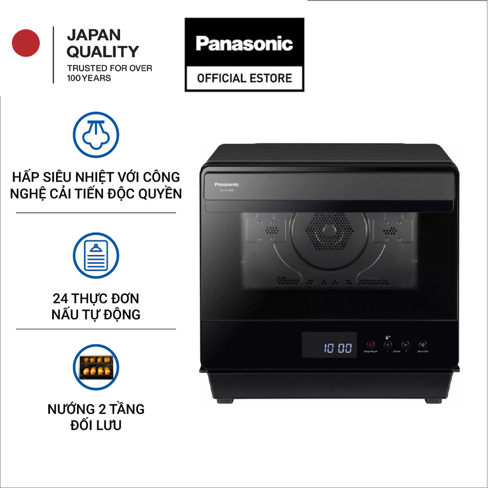 Lò hấp nướng đối lưu Panasonic NU-SC180BYUE 20L, Đen