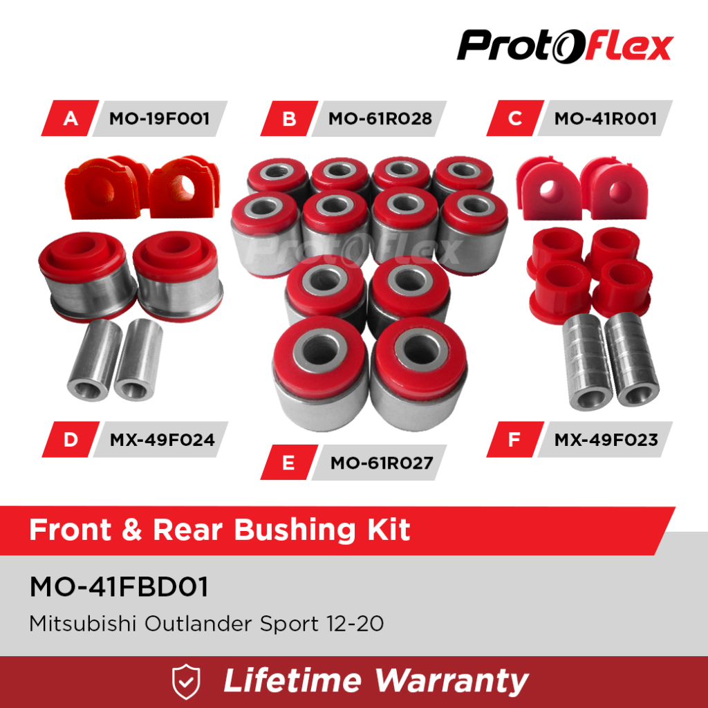 Protoflex Front & Rear Bushing Kit Mitsubishi Outlander Sport 12-20 Harga 3,600,000 rupiah*Gratis Ongkir