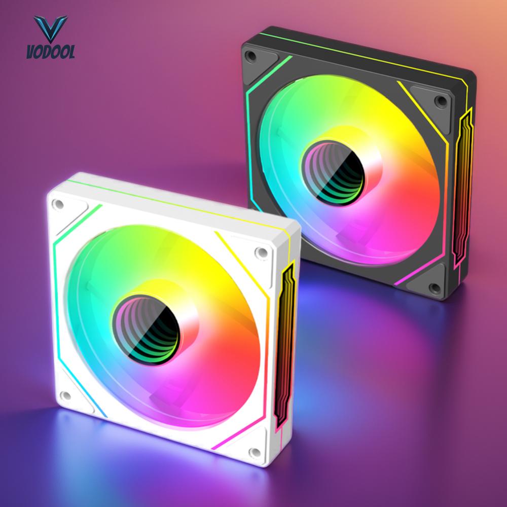 พัดลมระบายความร้อน CPU ขนาด 12 ซม ARGB 5V 3Pin PWM พร้อมไฟ RGB และอินฟินิตี้มิร์เรอร์ สำหรับเกมมิ่งพีซี[Vodool Center] ราคา 149 บาท*ส่งฟรี