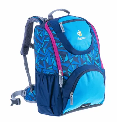 Deuter Smart S Ergonomic Kids School Bag Backpacks - Midnight Zig Zag Print (Small)