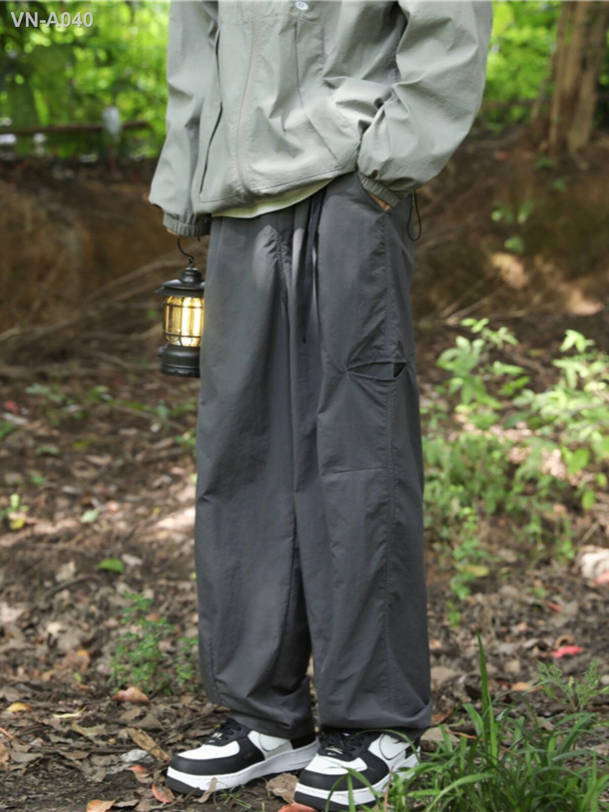 Men's outdoor hiking pants autumn Japanese style cityboy functional quick-drying work straight wide leg