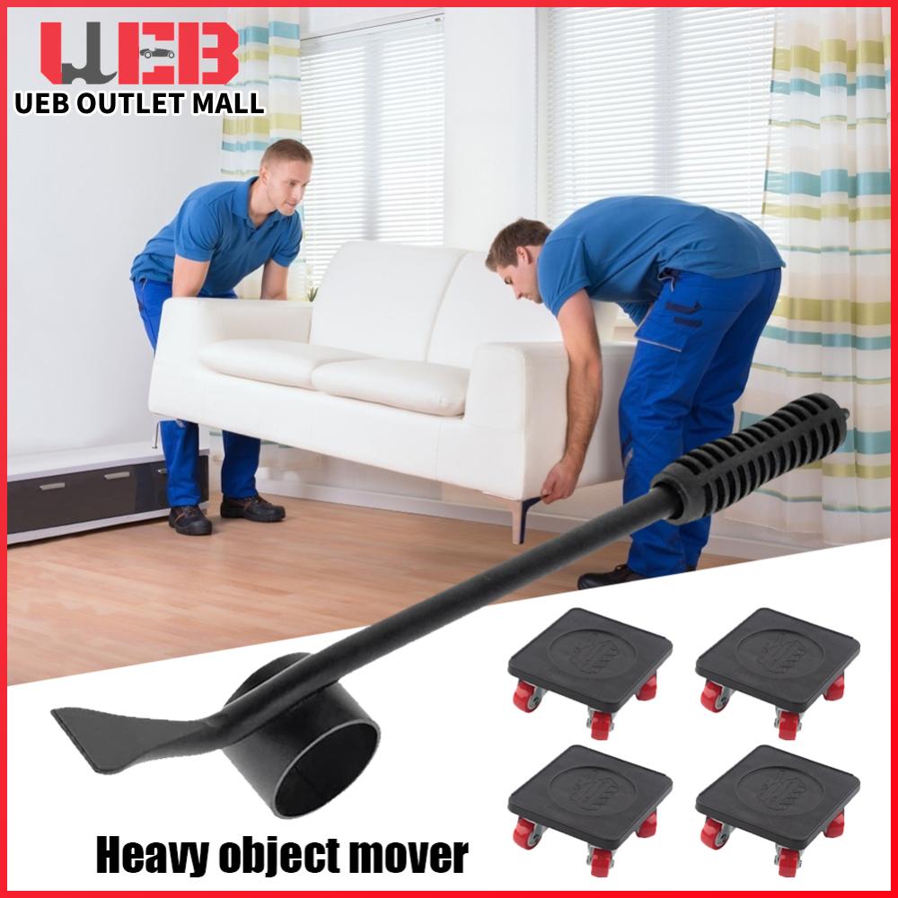 UEB อุปกรณ์ยกเฟอร์นิเจอร์สำหรับงานหนักพร้อมลูกกลิ้งและด้ามจับปรับได้เพื่อการเคลื่อนย้ายของหนักอย่างปลอดภัยและง่ายดาย - ยี่ห้อ UEB ราคา 319 บาท*ส่งฟรี