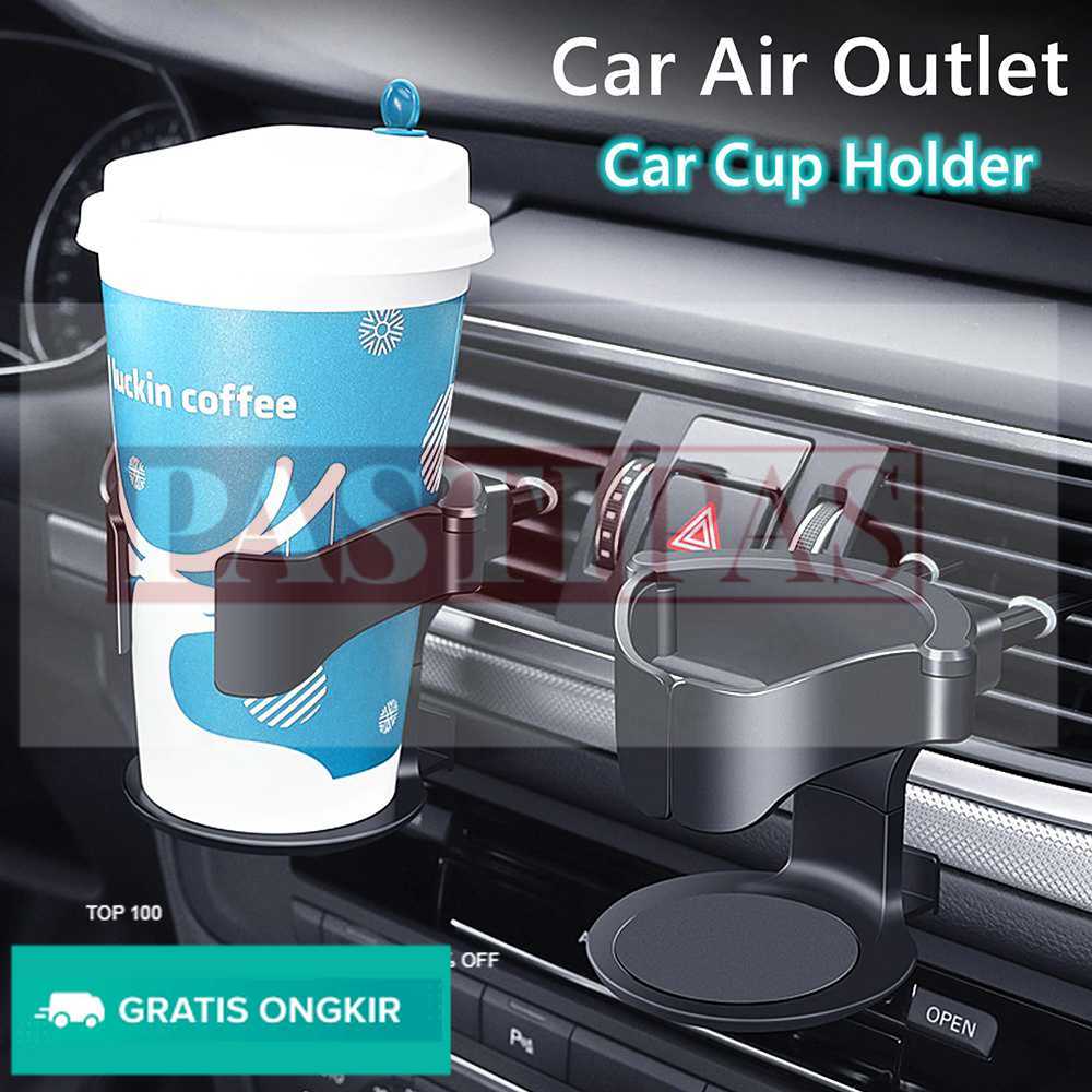 TiOODRE Cup Holder Botol Minum Mobil Air Vent Outlet Adjustable - X-15 Harga 18,600 rupiah*Gratis Ongkir