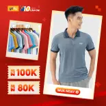 Áo thun có cổ polo mắt chim nam YODY, áo phông nam chất vải cotton cao cấp ngắn tay có cổ APM3299