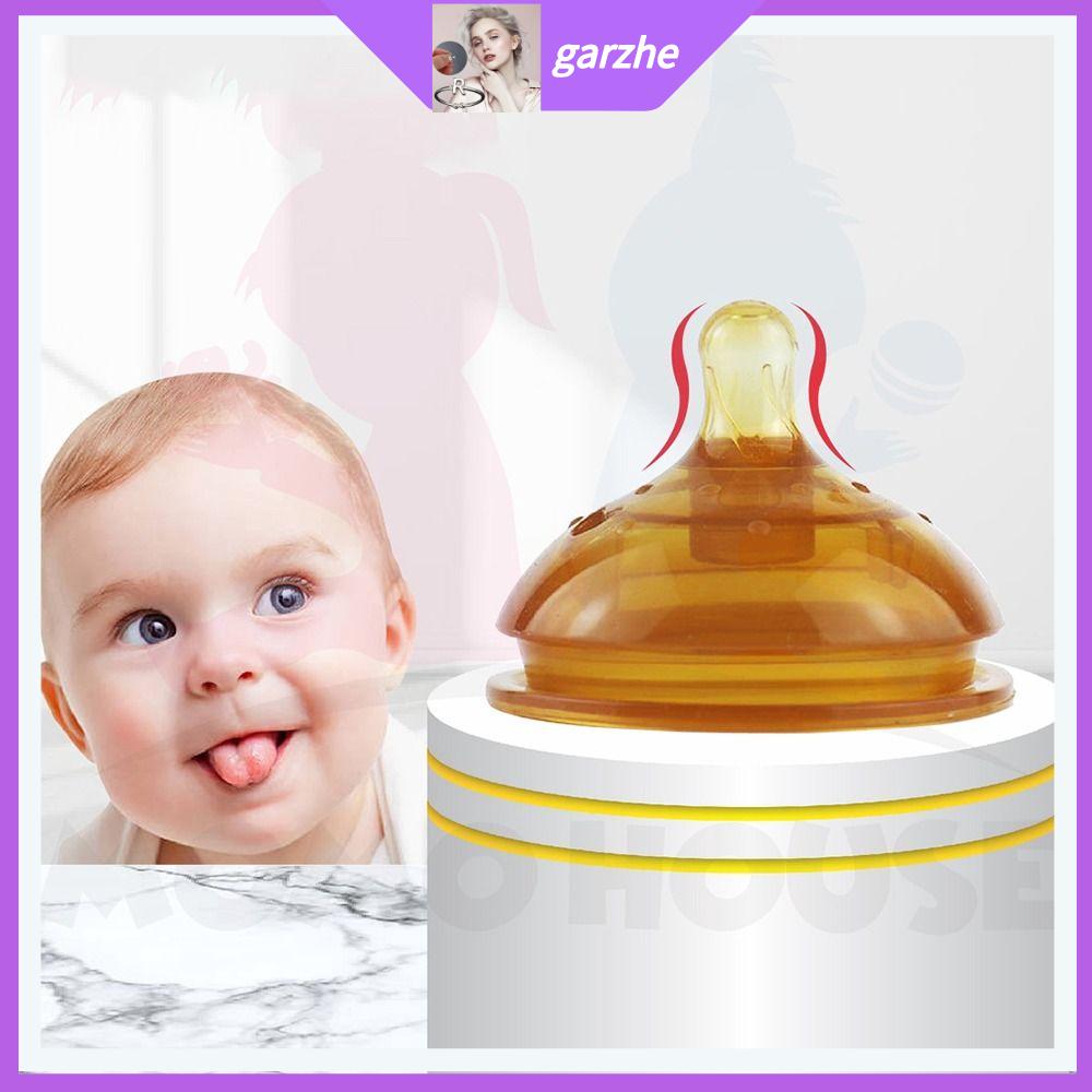 GARZHE24272 Màu vàng mềm silicon Silicone Chất lỏng an toàn giả silicon Bình sữa miệng rộng Tự nhiên đảo ngược chống cắn Em bé