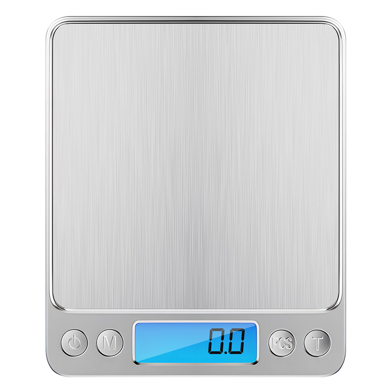 500g x 0.01g Portable Mini Electronic Food Scales Pocket Case Postal Kitchen Jewelry Weight Balance Digital Scale With 2 Tray