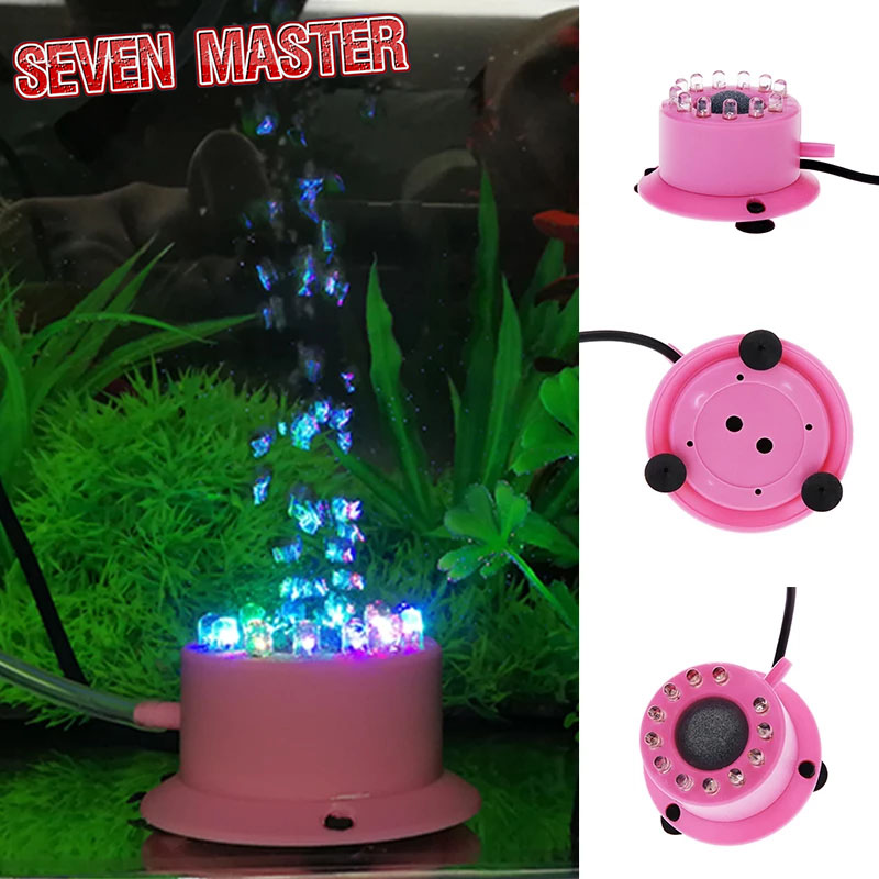 Seven Master Đèn LED Chìm Đèn Bong Bóng Mini Nhiều Màu Sắc Cho Bể Cá Đèn