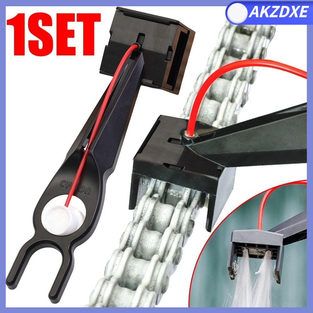 AKZDXE Chống bắn nước Dụng cụ bôi dầu xích xe máy Nhẹ có vòi phun Dụng cụ làm sạch sáp xích không bẩn Bền bỉ Bộ chuyển hướng bôi trơn xích xe máy Dụng cụ bảo dưỡng thiết bị Motos